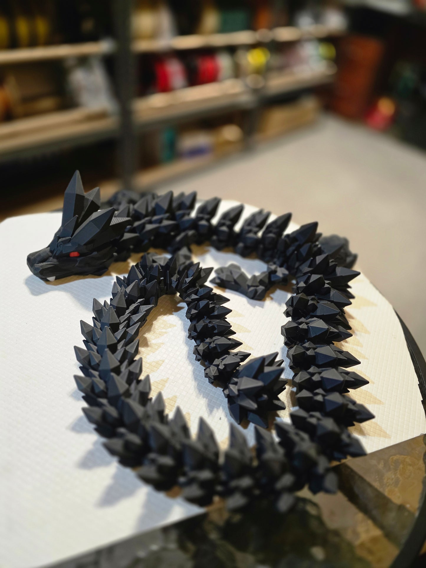 Huge 1.5 Metre Crystal Dragon (5 Feet)