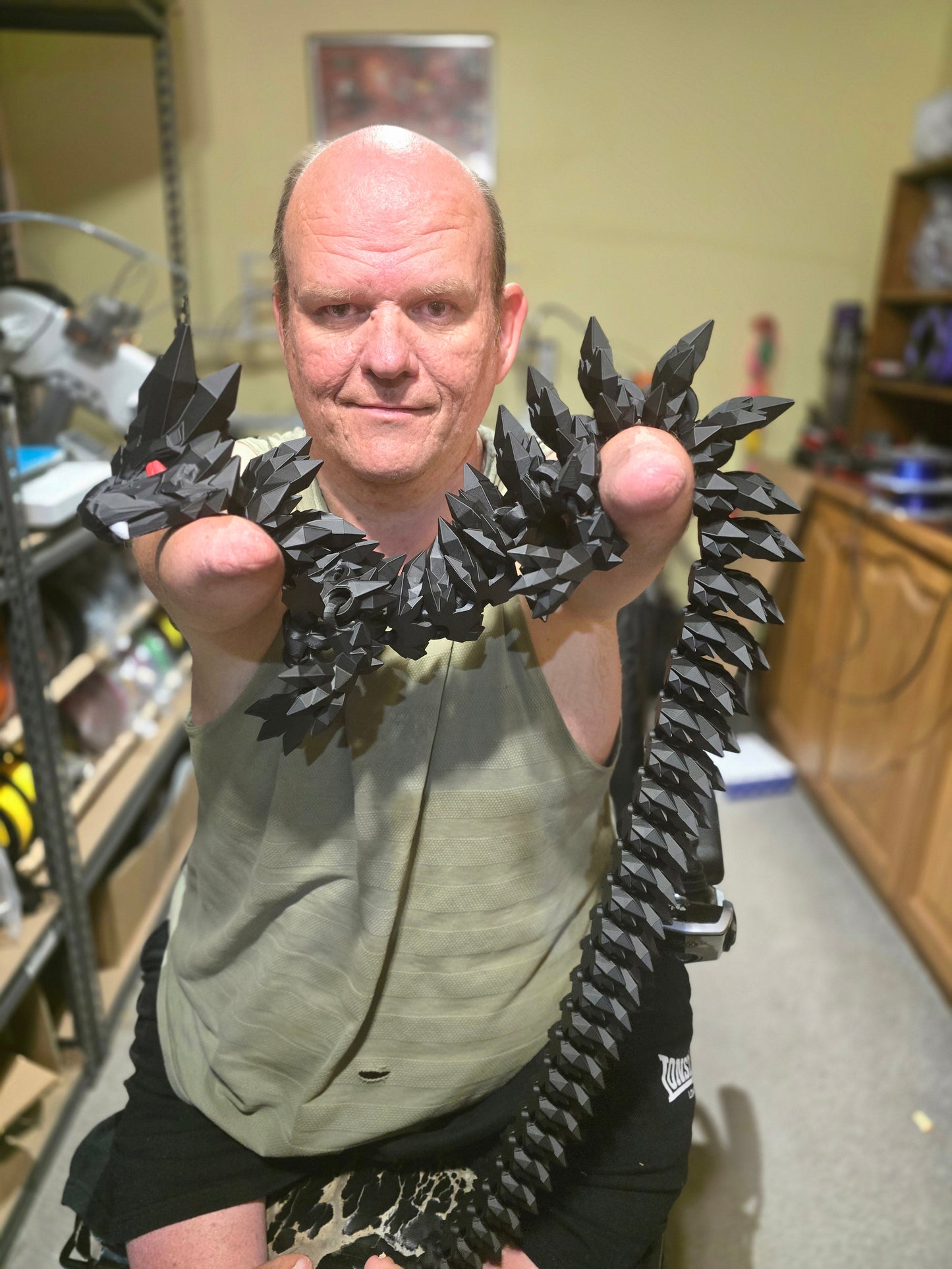 1.5 Metre Crystal Dragon (5 Feet) - No Hands 3d
