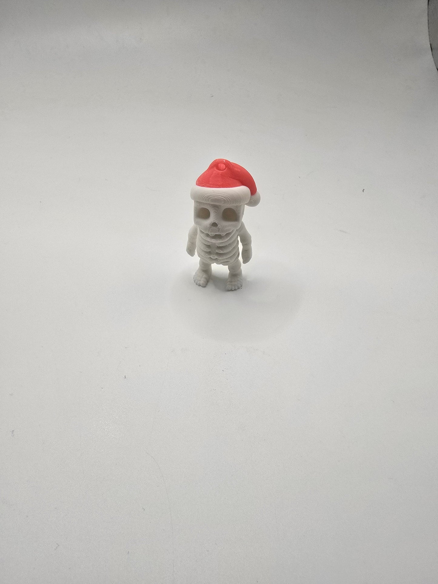 Christmas Santa Skeleton keychain - No Hands 3d