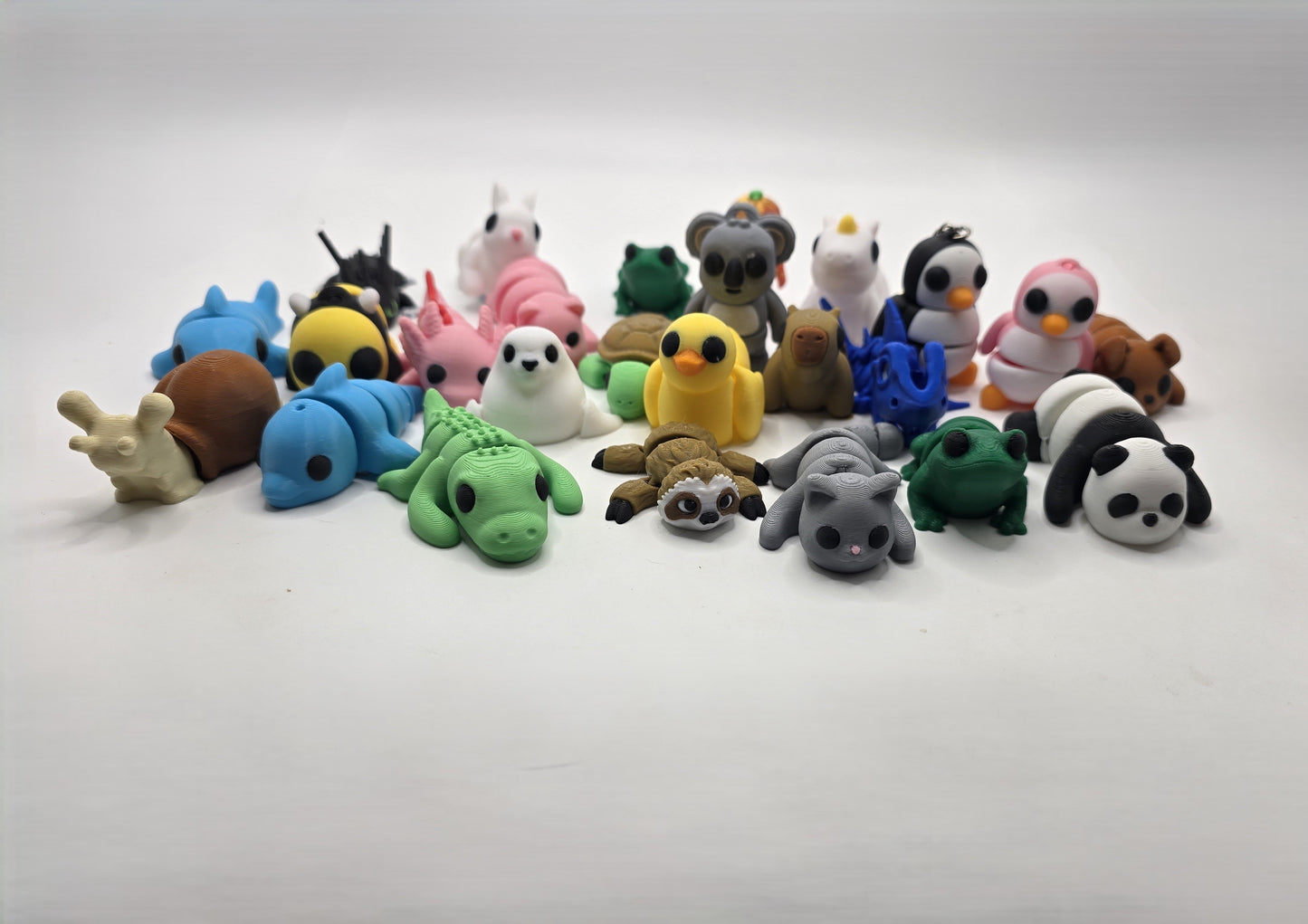 Cute Mini Fidget Animals - Keychains - Pocket Pets - No Hands 3d