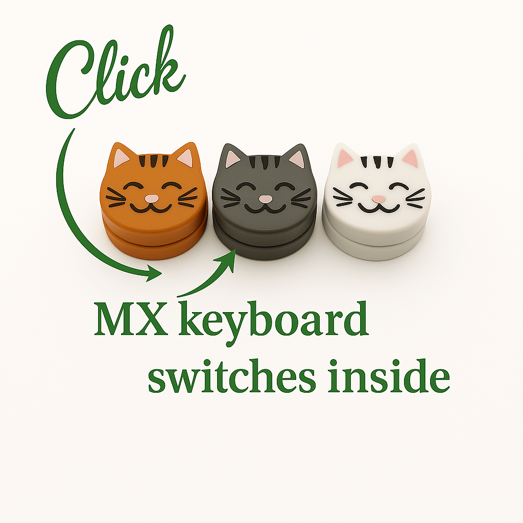 Fidget Clickers (Cats) - No Hands 3d
