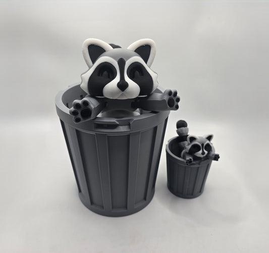 Giant Racoon and Trash can - No Hands 3d