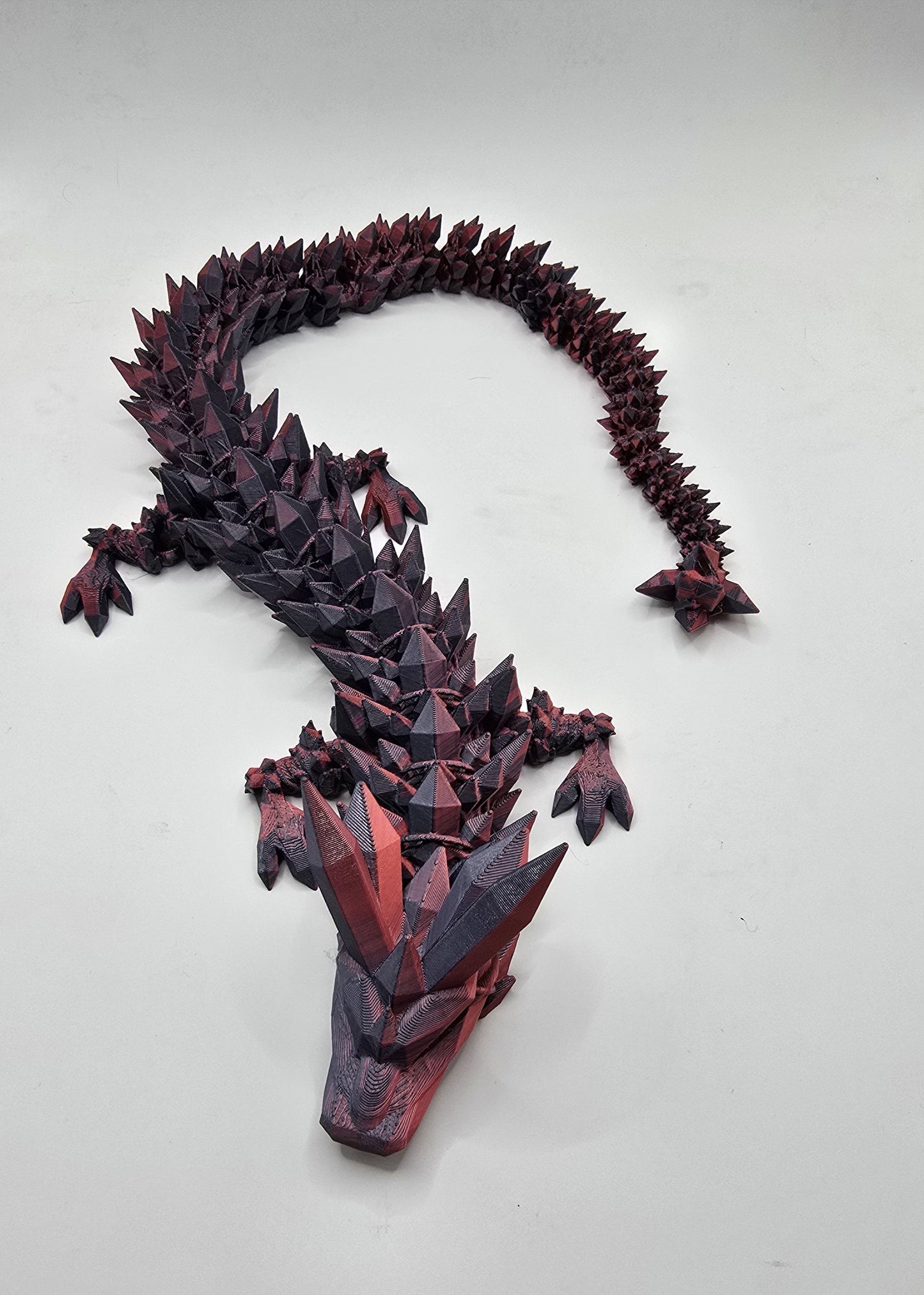 Large or X-Large Crystal Dragon - No Hands 3d