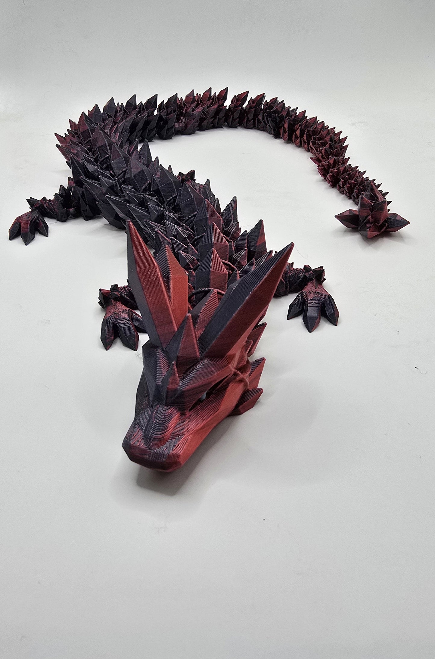 Large or X-Large Crystal Dragon - No Hands 3d