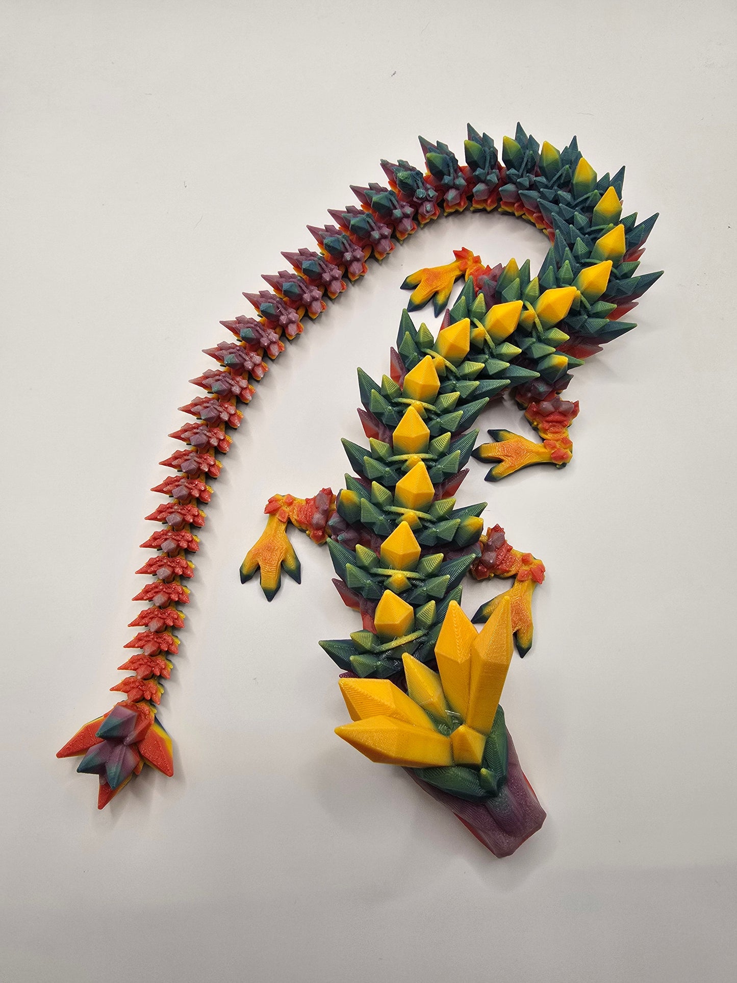 Large or X-Large Crystal Dragon - No Hands 3d