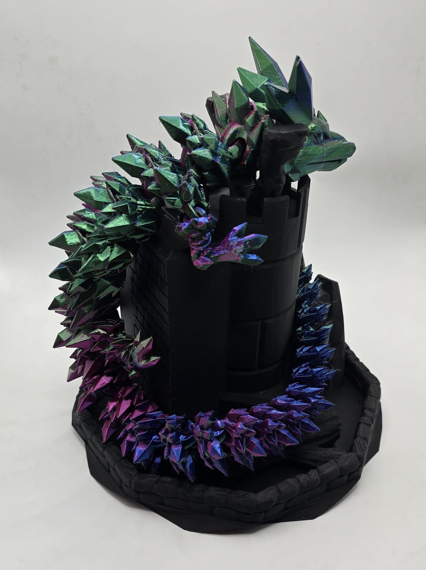 Large or X-Large Crystal Dragon - No Hands 3d