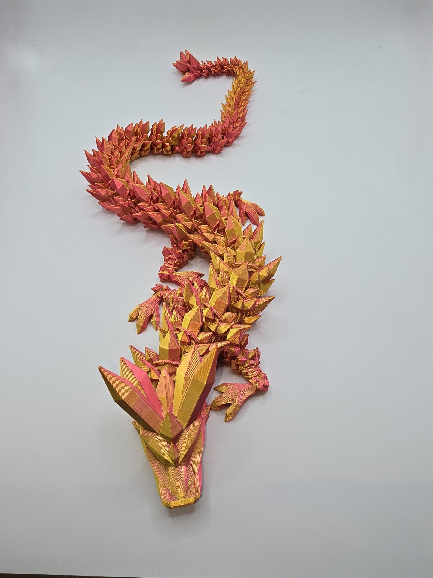 Large or X-Large Crystal Dragon - No Hands 3d