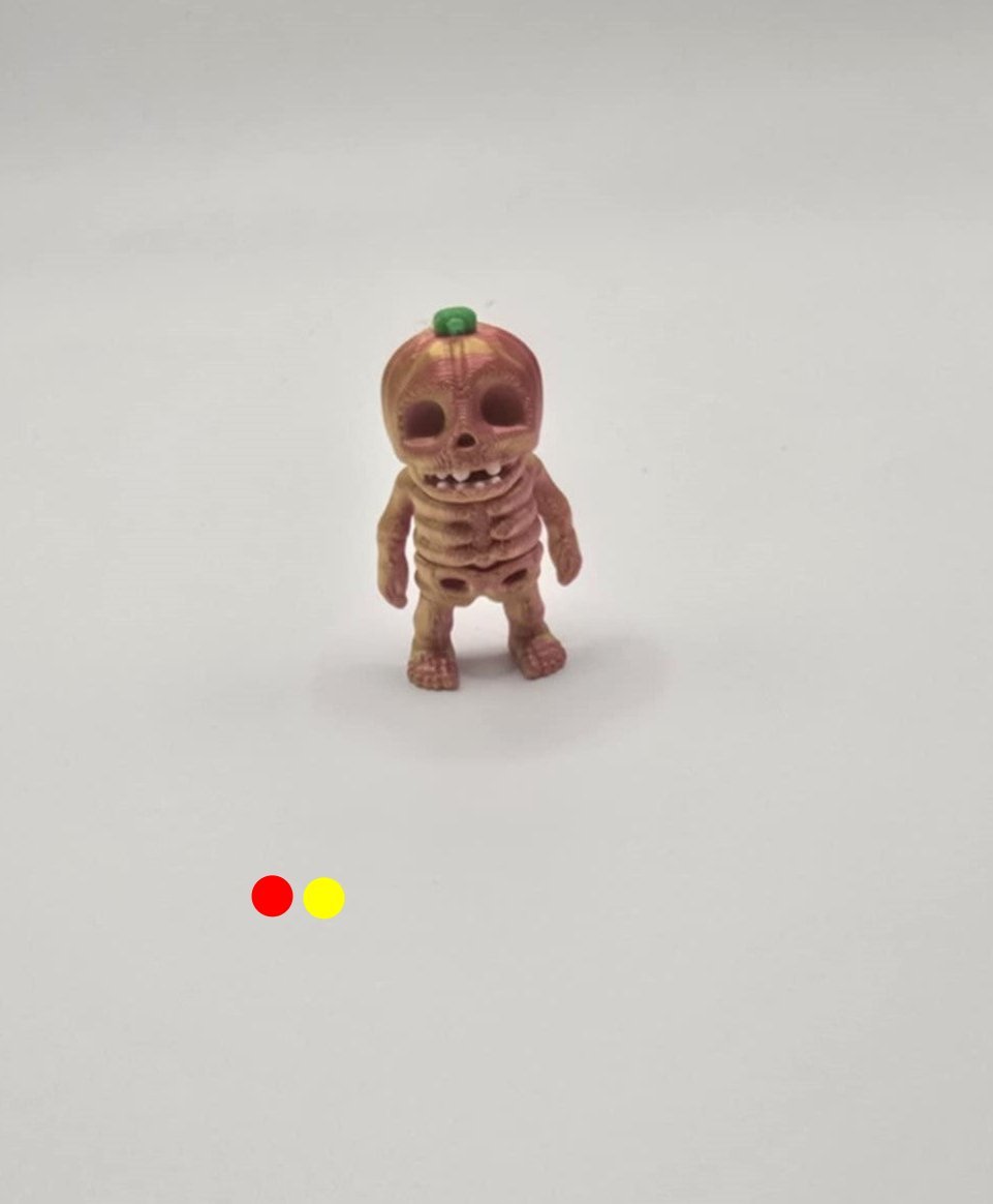 Pumpkin Head Skeleton - No Hands 3d