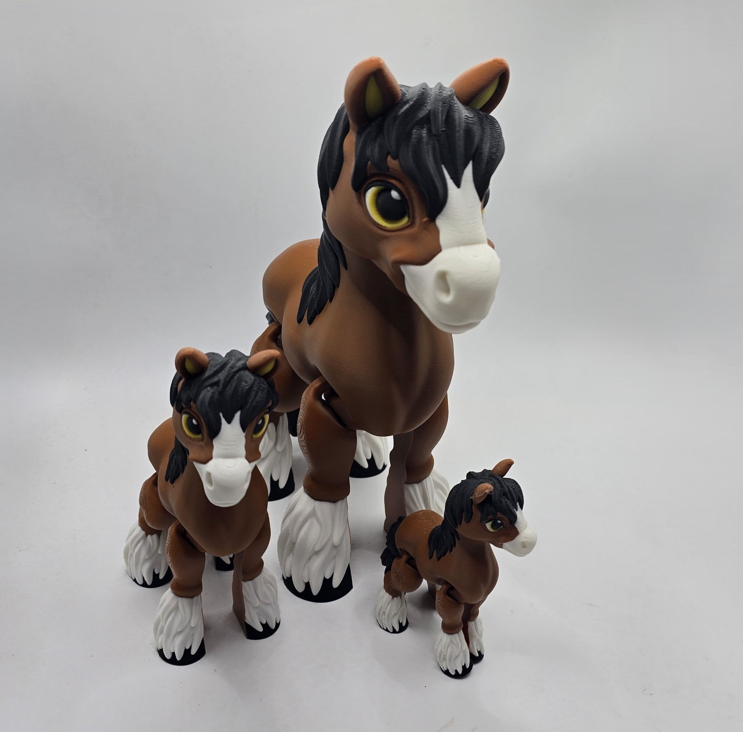 Clyde the Clydesdale Horse - No Hands 3d
