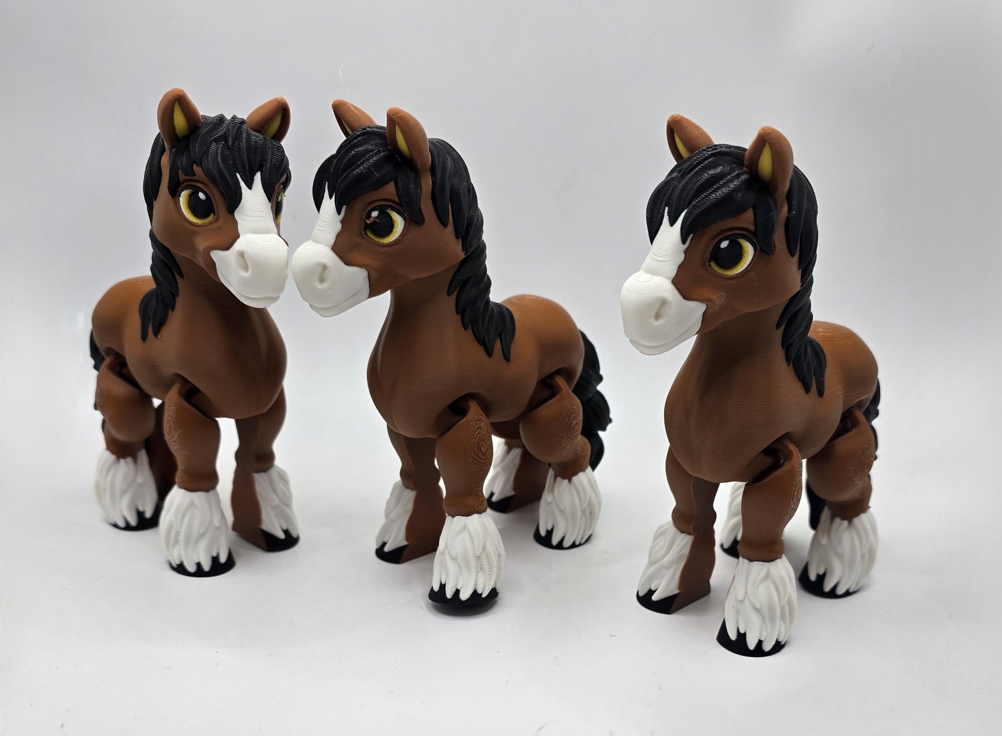 Clyde the Clydesdale Horse - No Hands 3d