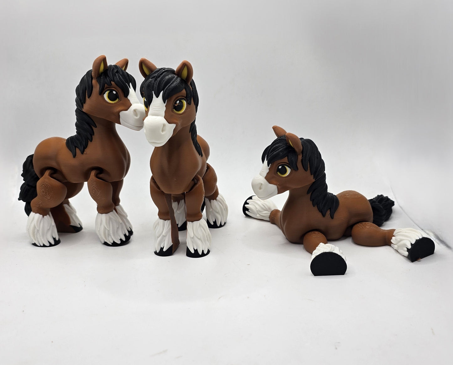 Clyde the Clydesdale Horse - No Hands 3d