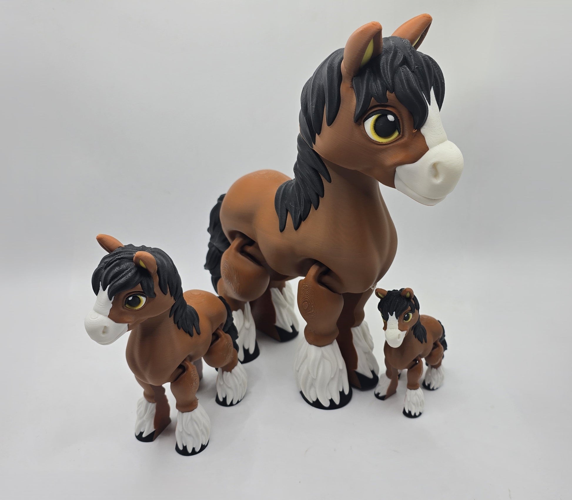 Clyde the Clydesdale Horse - No Hands 3d