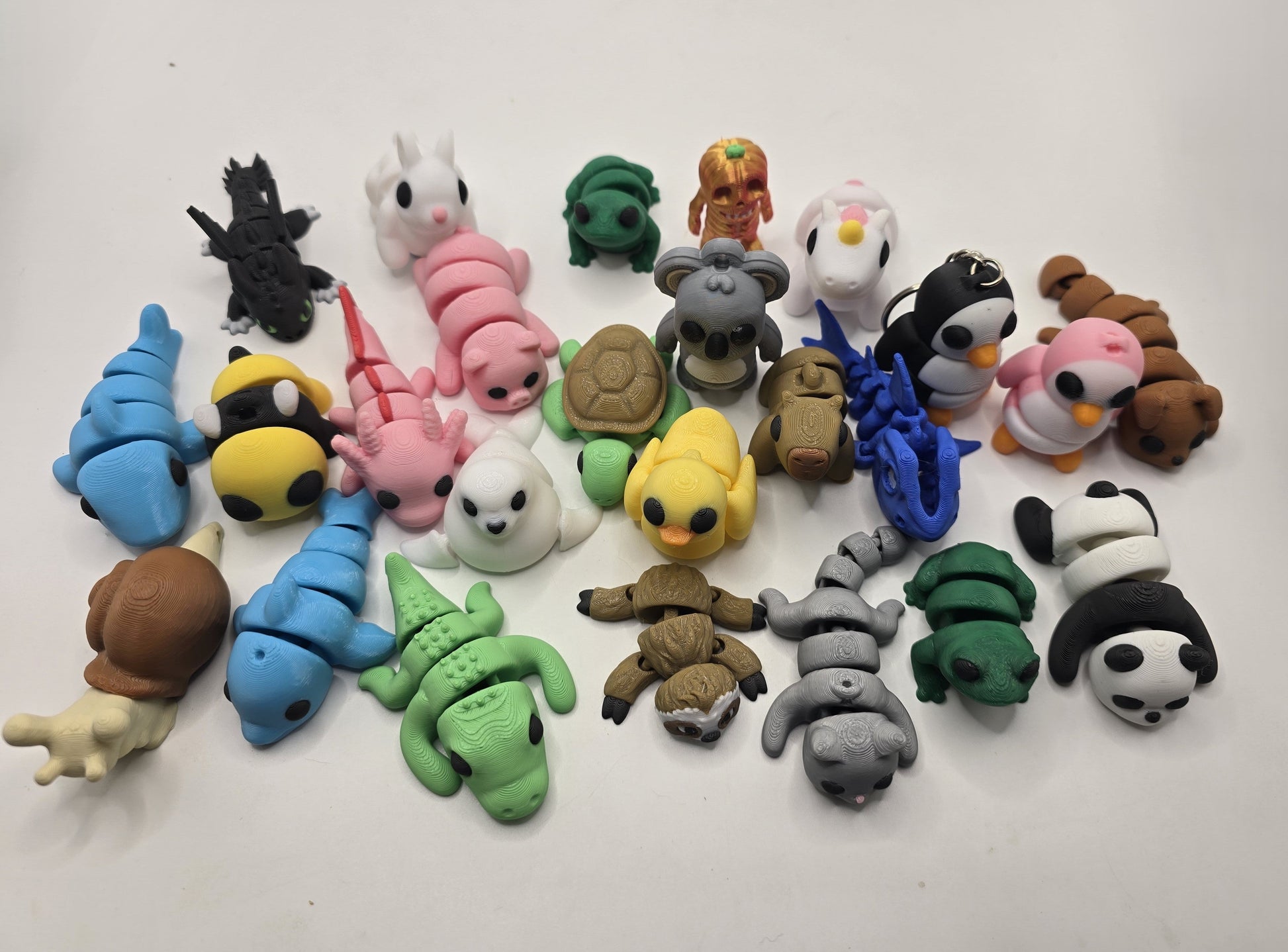 Cute Mini Fidget Animals - Keychains - Pocket Pets - No Hands 3d