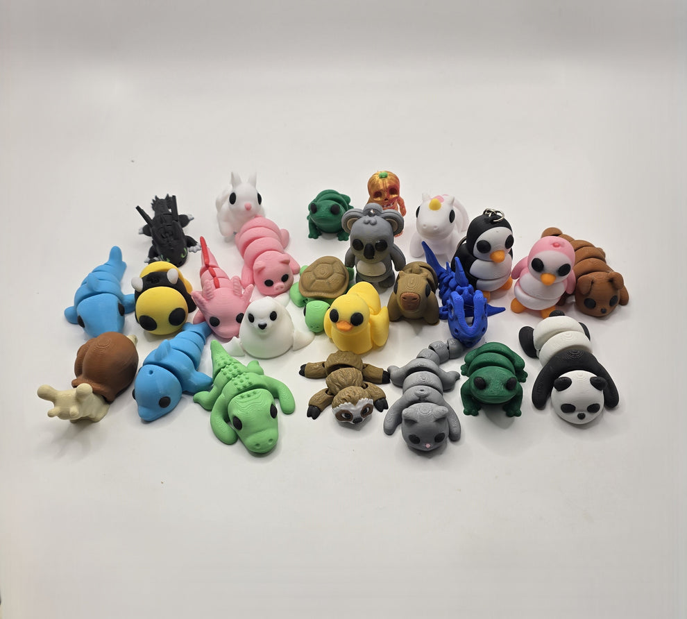 Cute Mini Fidget Animals - Keychains - Pocket Pets – No Hands 3d