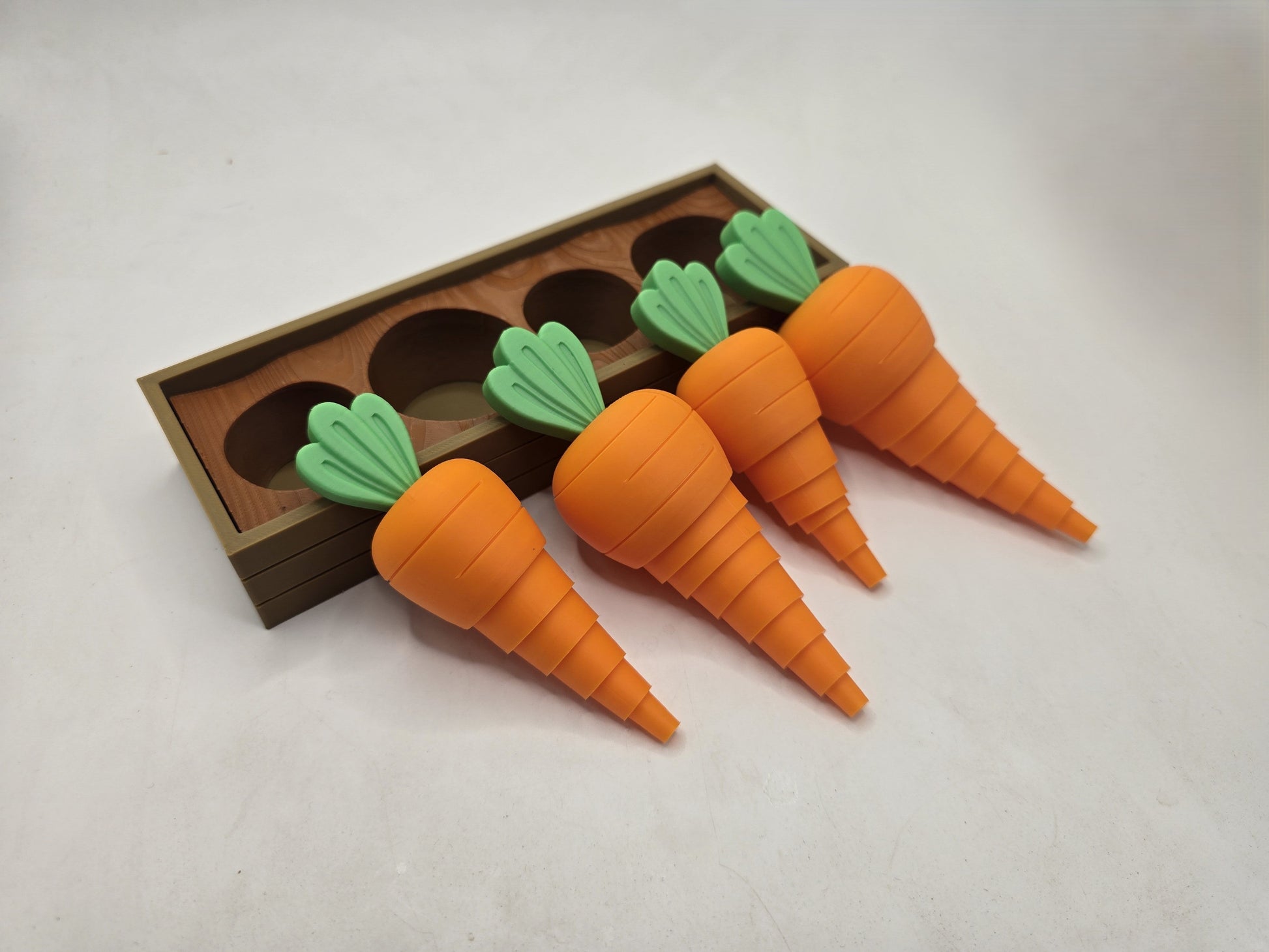 Fidget Carrot Garden - No Hands 3d