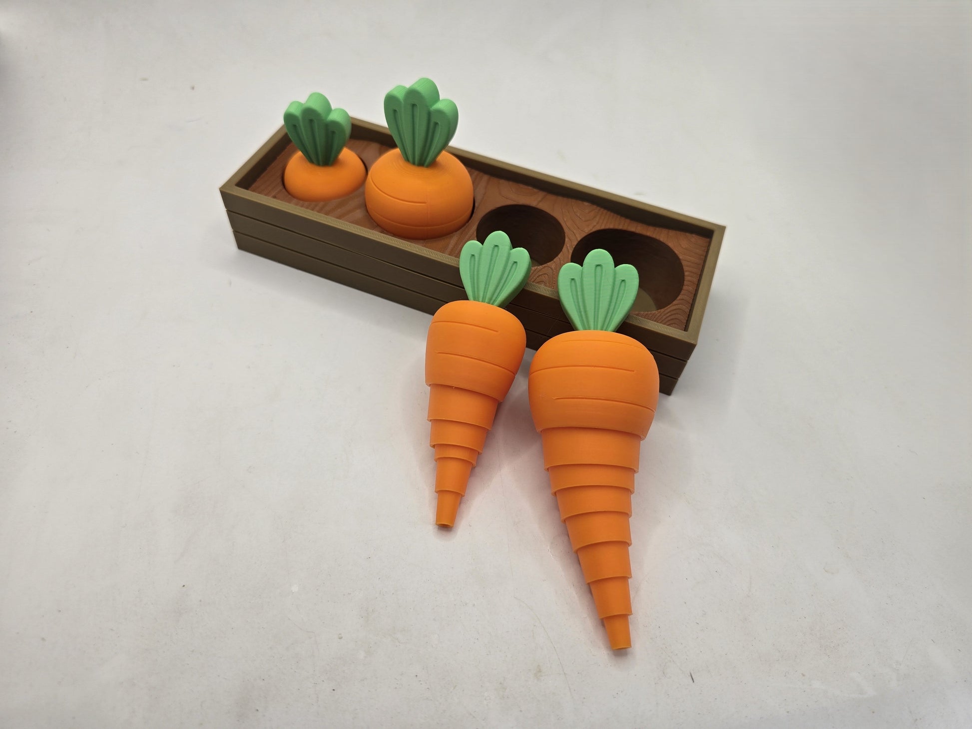 Fidget Carrot Garden - No Hands 3d