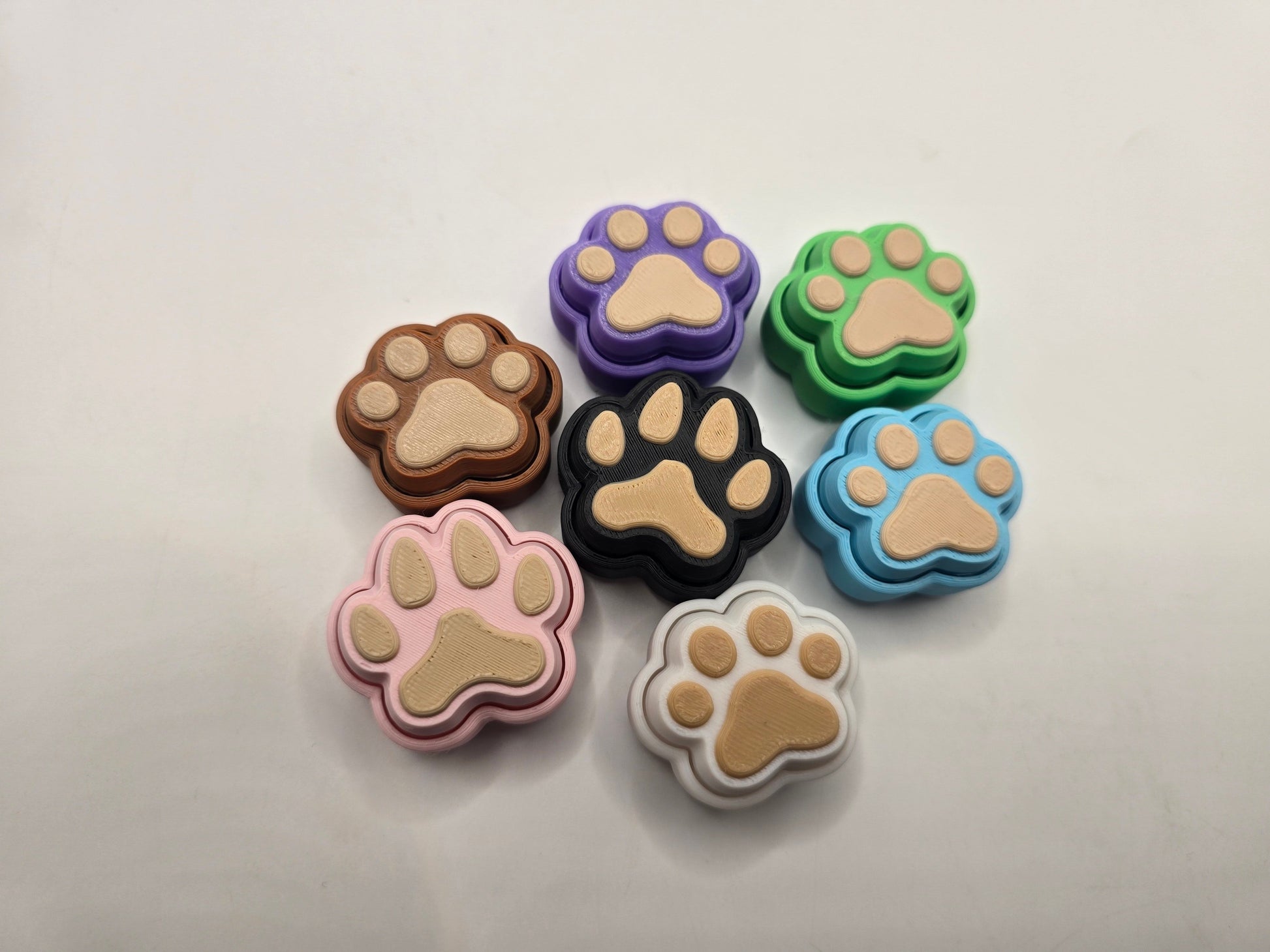 Fidget Clickers (Pet Paws) - No Hands 3d