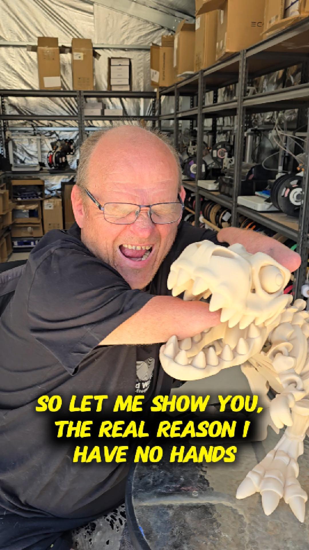 Giant Trex - No Hands 3d