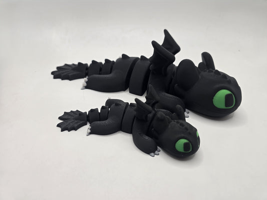 Green eyed Flying dragon - No Hands 3d