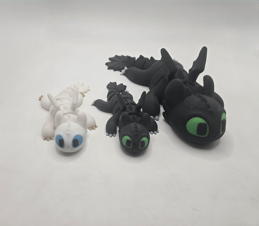Green eyed Flying dragon - No Hands 3d