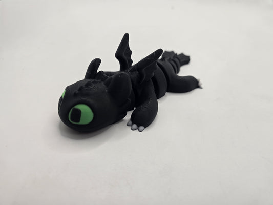 Green eyed Flying dragon - No Hands 3d