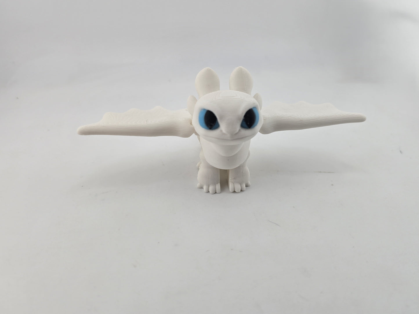 Green Eyed Flying dragon with wings - No Hands 3d