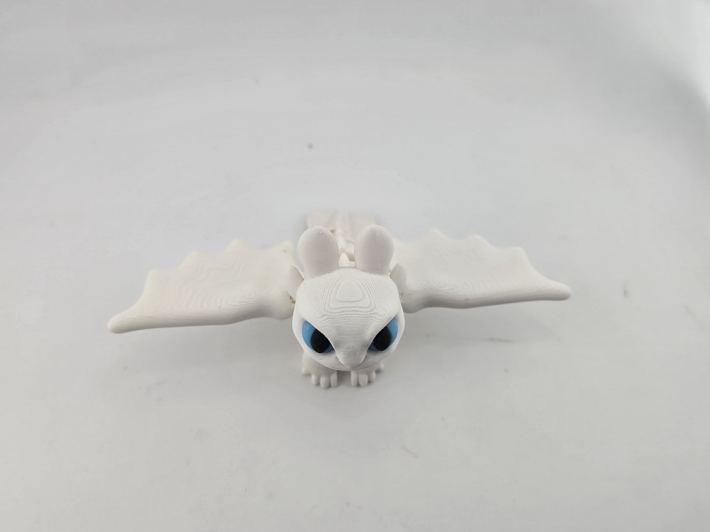 Green Eyed Flying dragon with wings - No Hands 3d