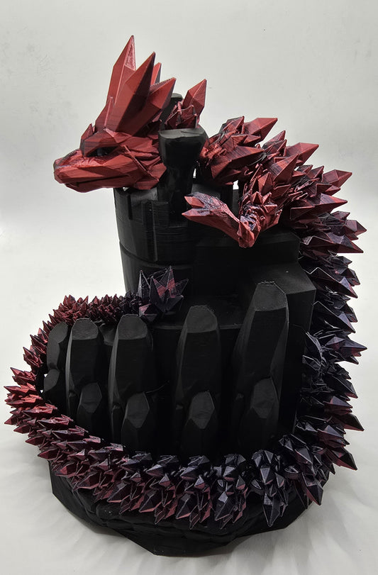 Large or X-Large Crystal Dragon - No Hands 3d