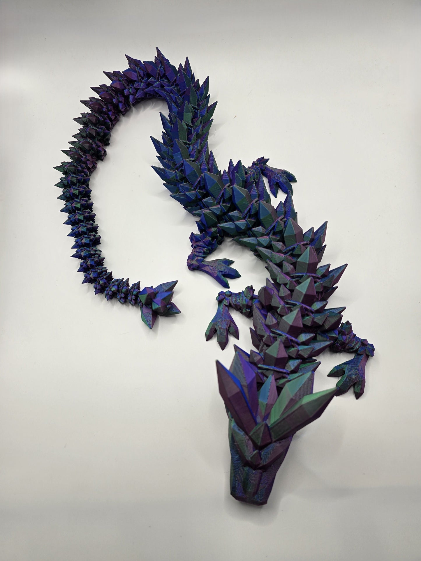 Large or X-Large Crystal Dragon - No Hands 3d