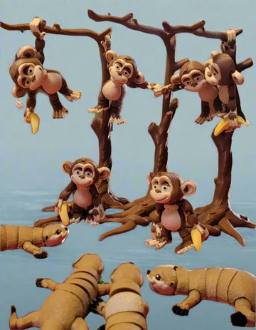 3D Printed Articulated Animals, Cute, Fidgety & Addictive | No Hands 3d