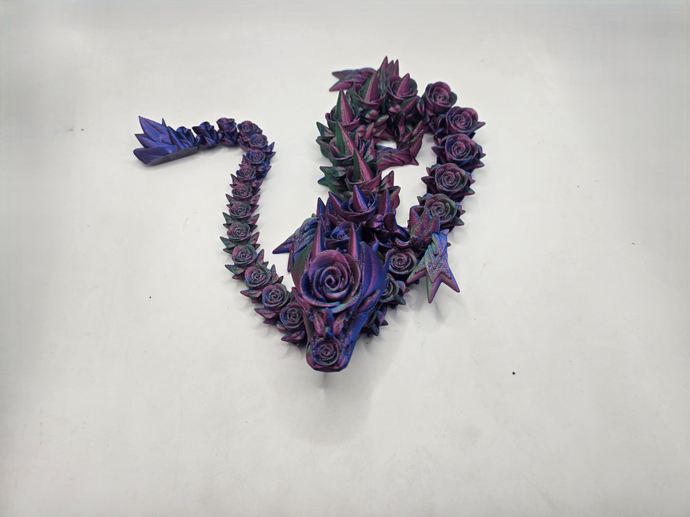 Rose Dragon - Single color – No Hands 3d