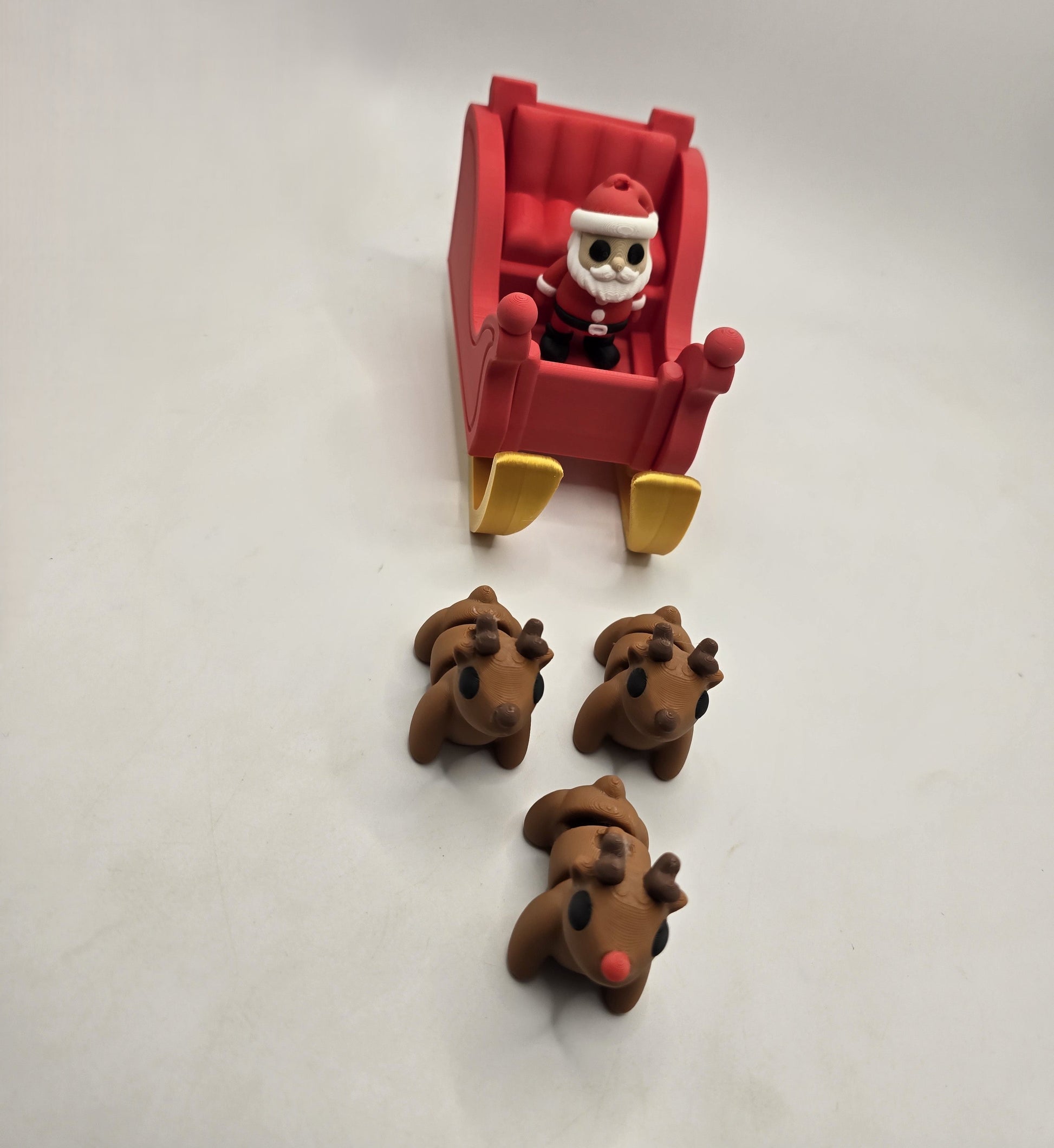 Santa and his Sleigh - No Hands 3d