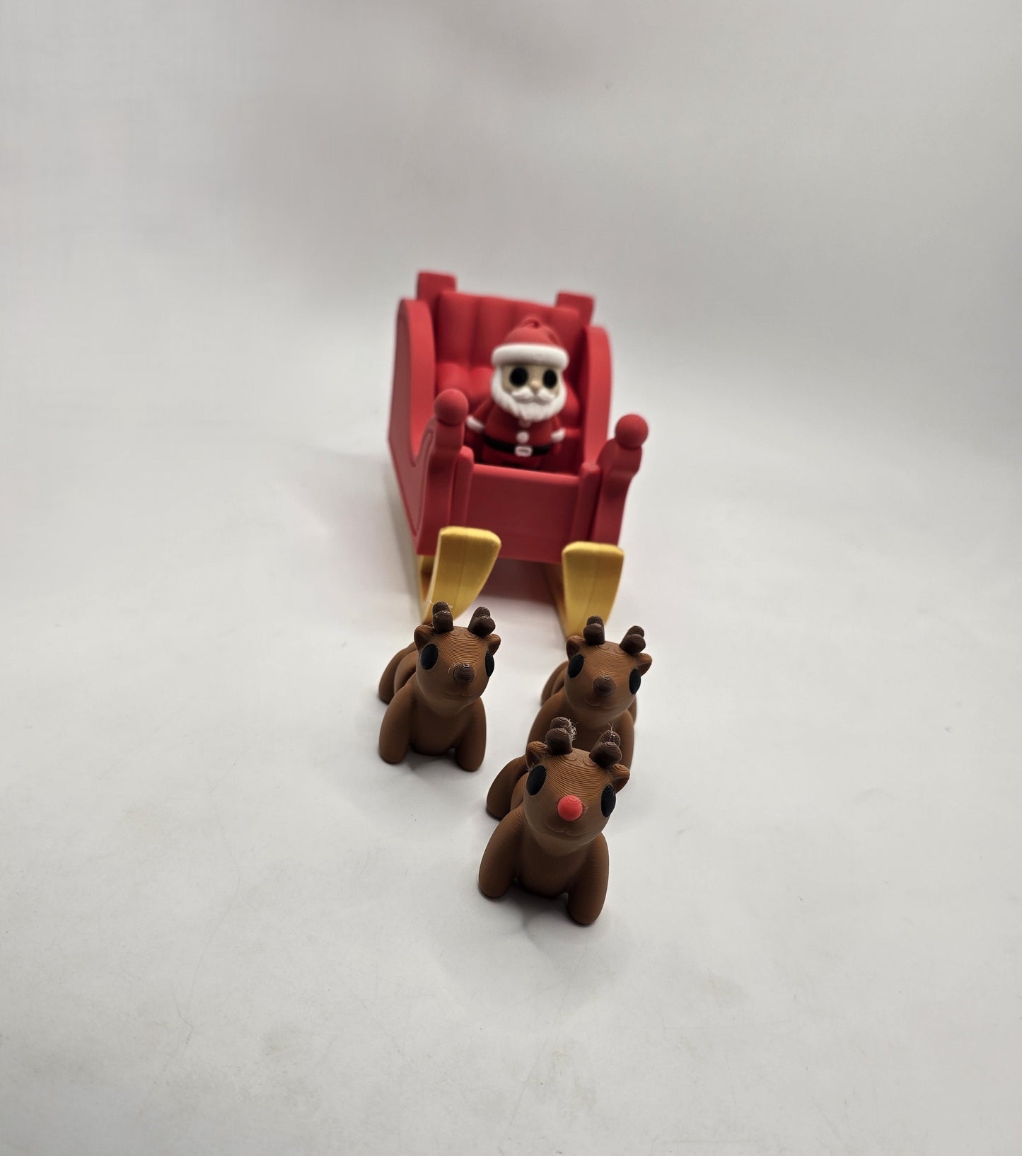 Santa and his Sleigh - No Hands 3d