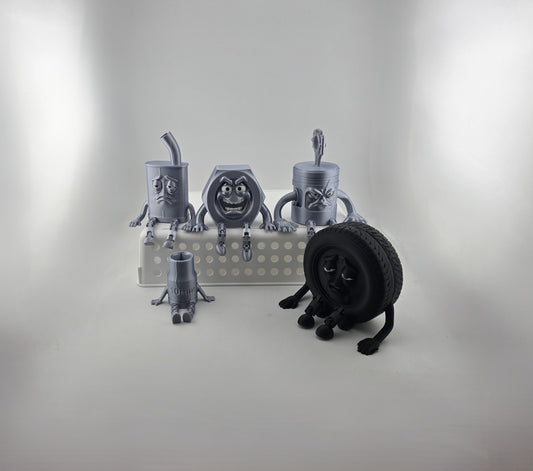 Shelf Sitters Collection - No Hands 3d