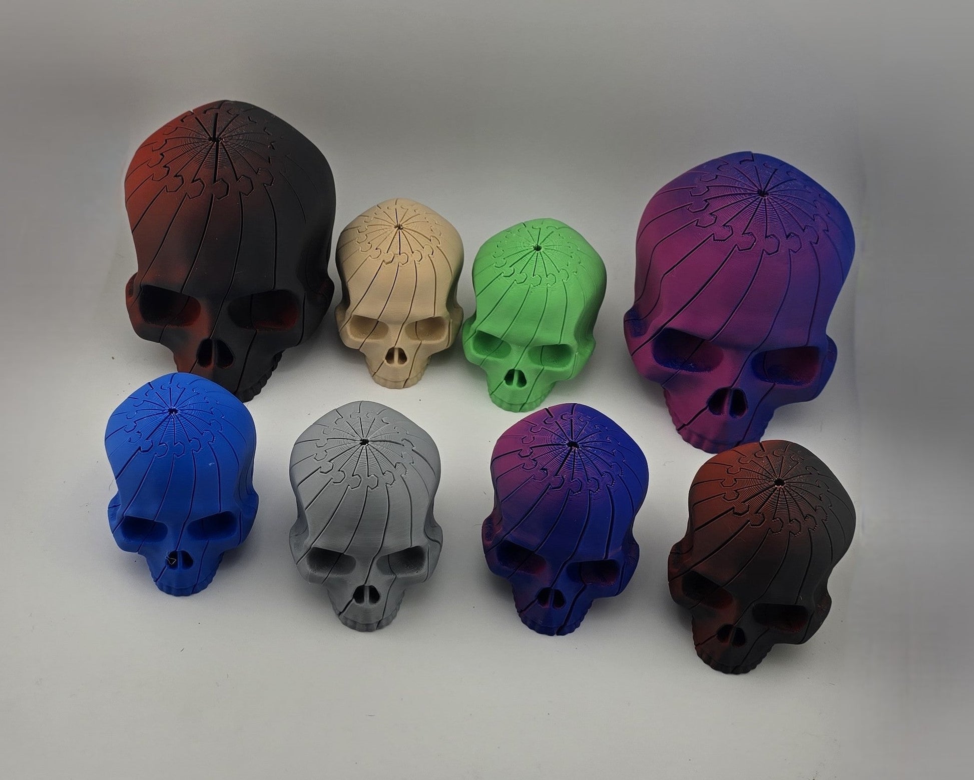 Skull Twisty Fidgets - No Hands 3d