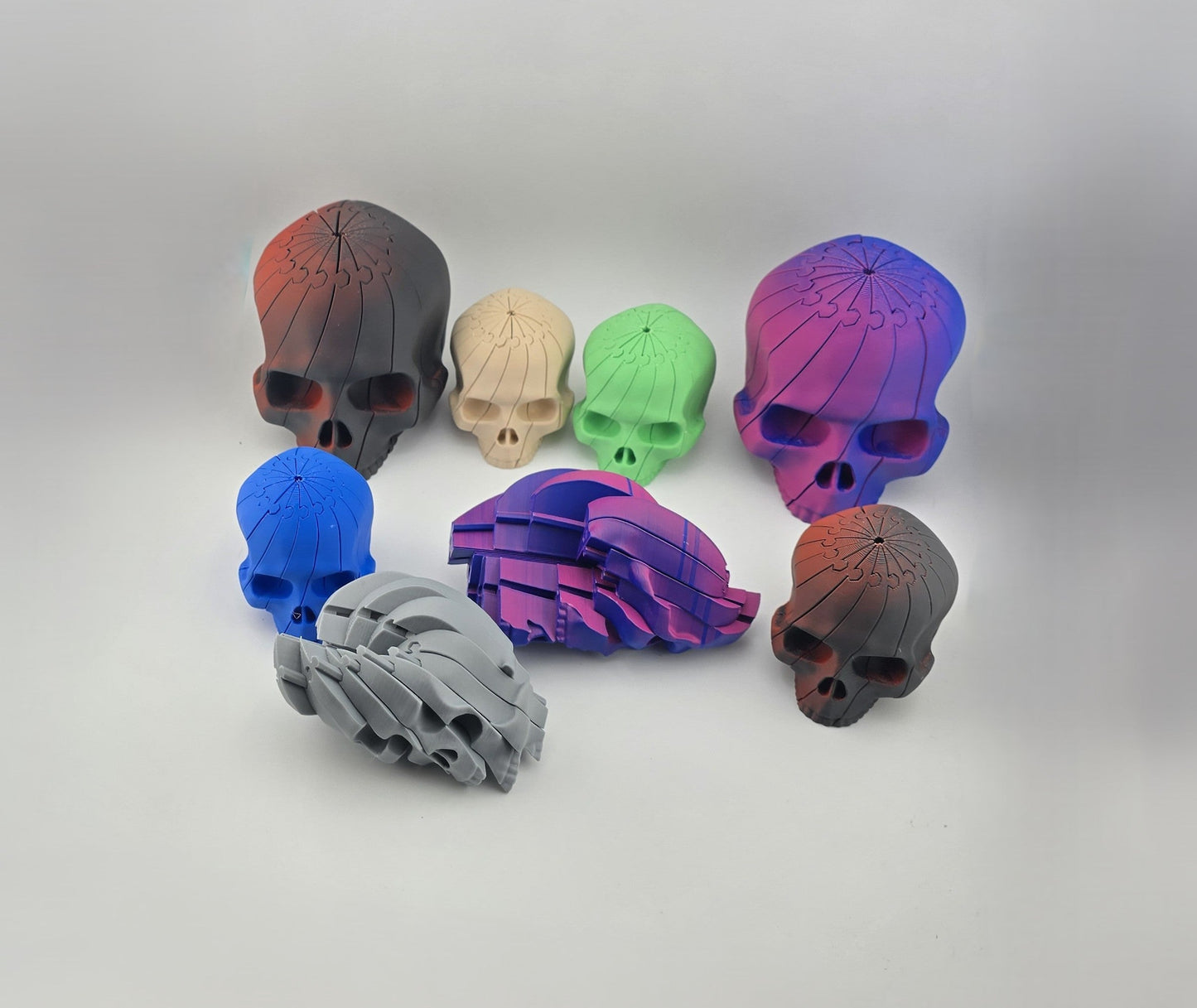 Skull Twisty Fidgets - No Hands 3d