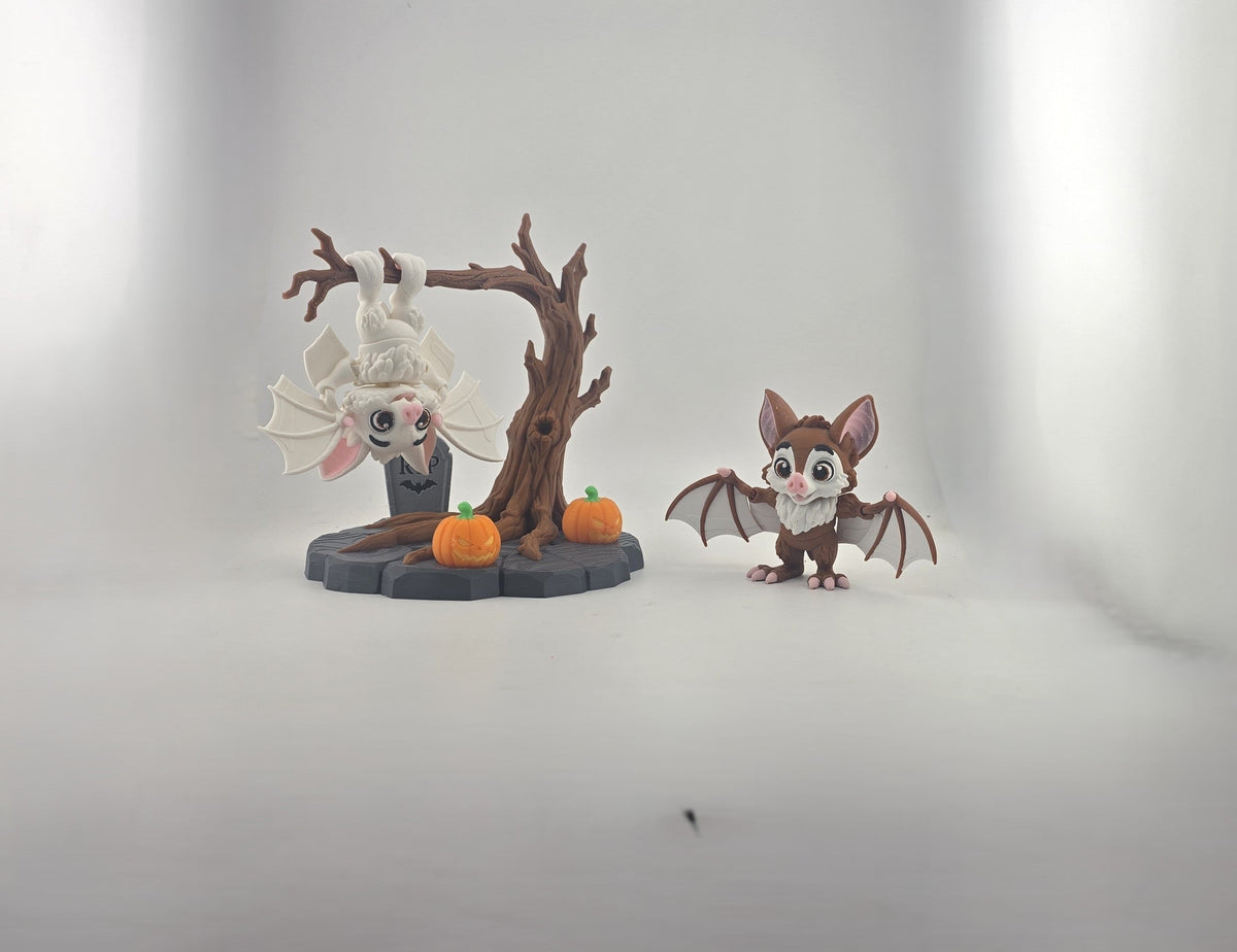 Spooky Bats and Tree - No Hands 3d