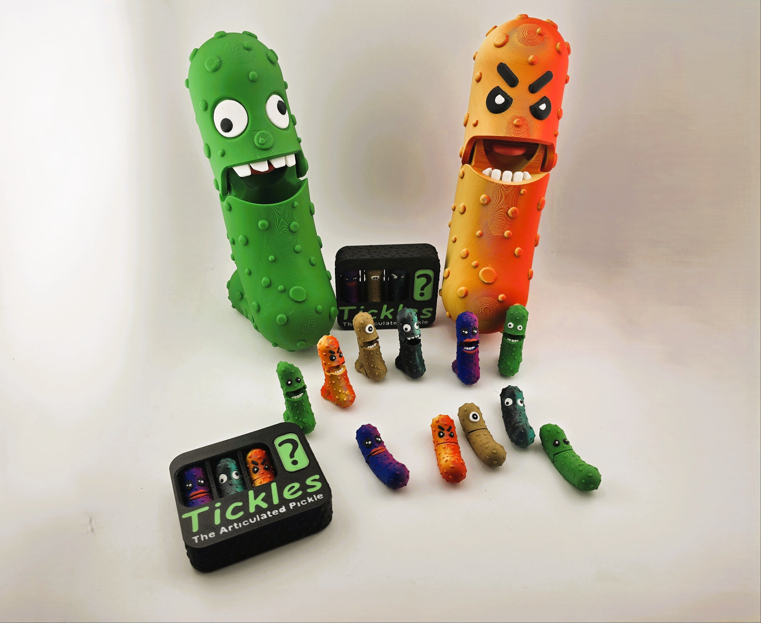 The MINI Emotional Support Pickles - No Hands 3d