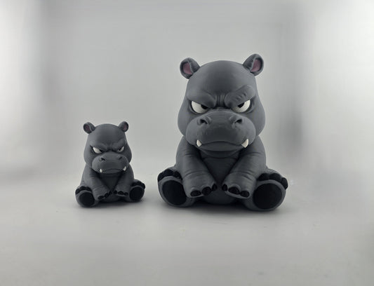 The Moody Hippo - No Hands 3d