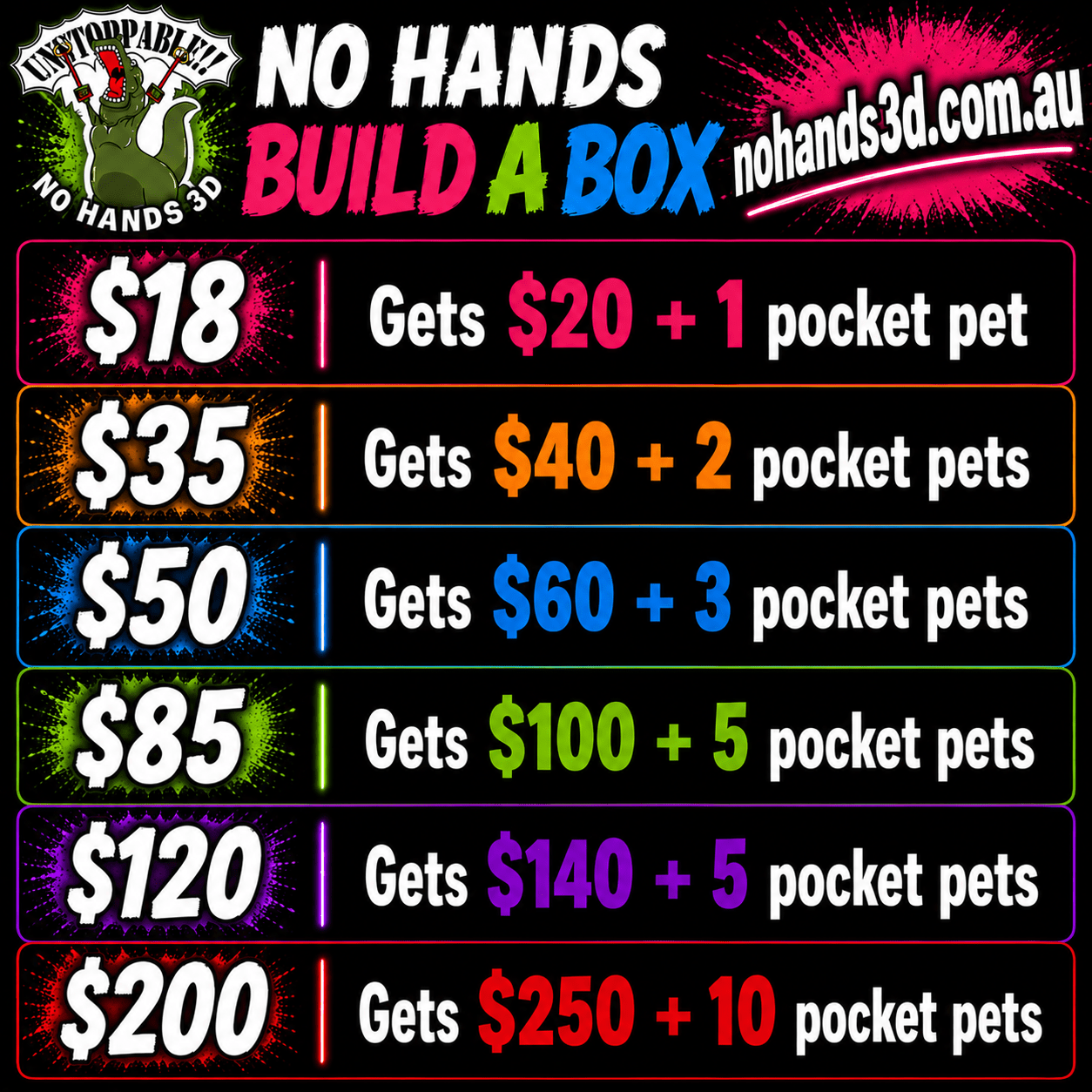 Tiktok Live Build a Box - No Hands 3d