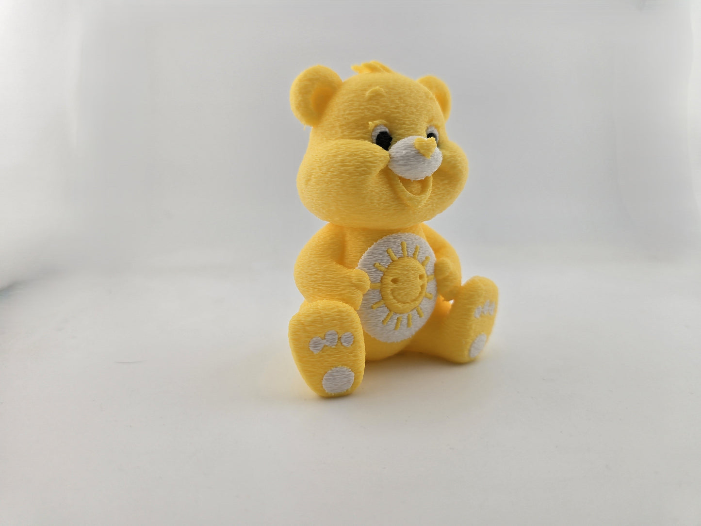 Yellow Caring Bear - No Hands 3d