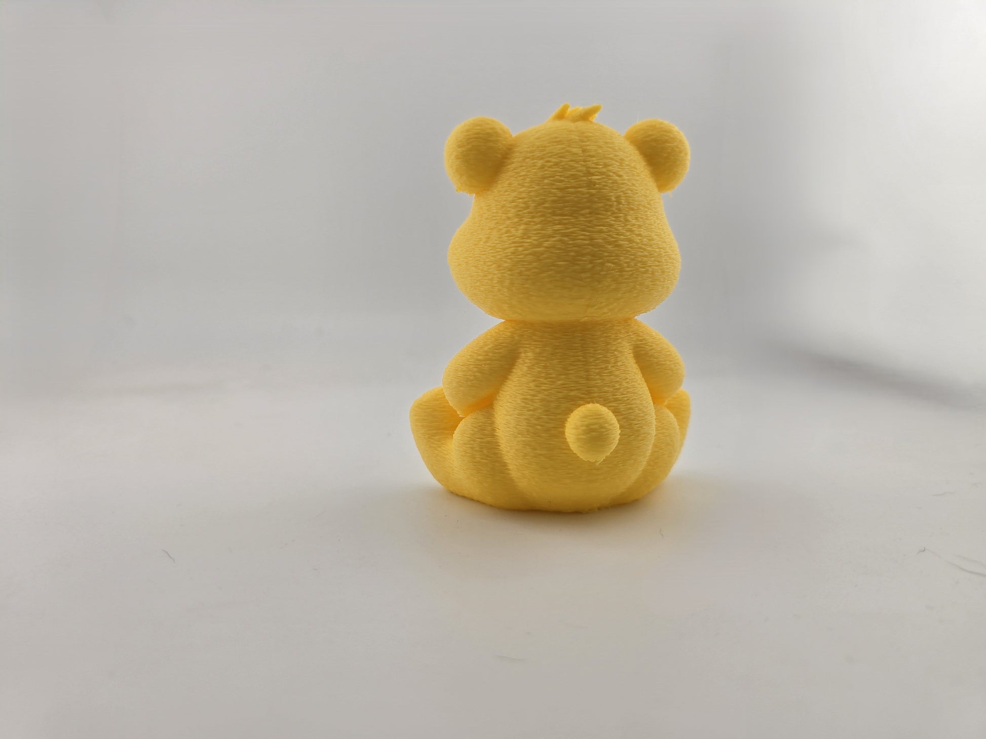 Yellow Caring Bear - No Hands 3d
