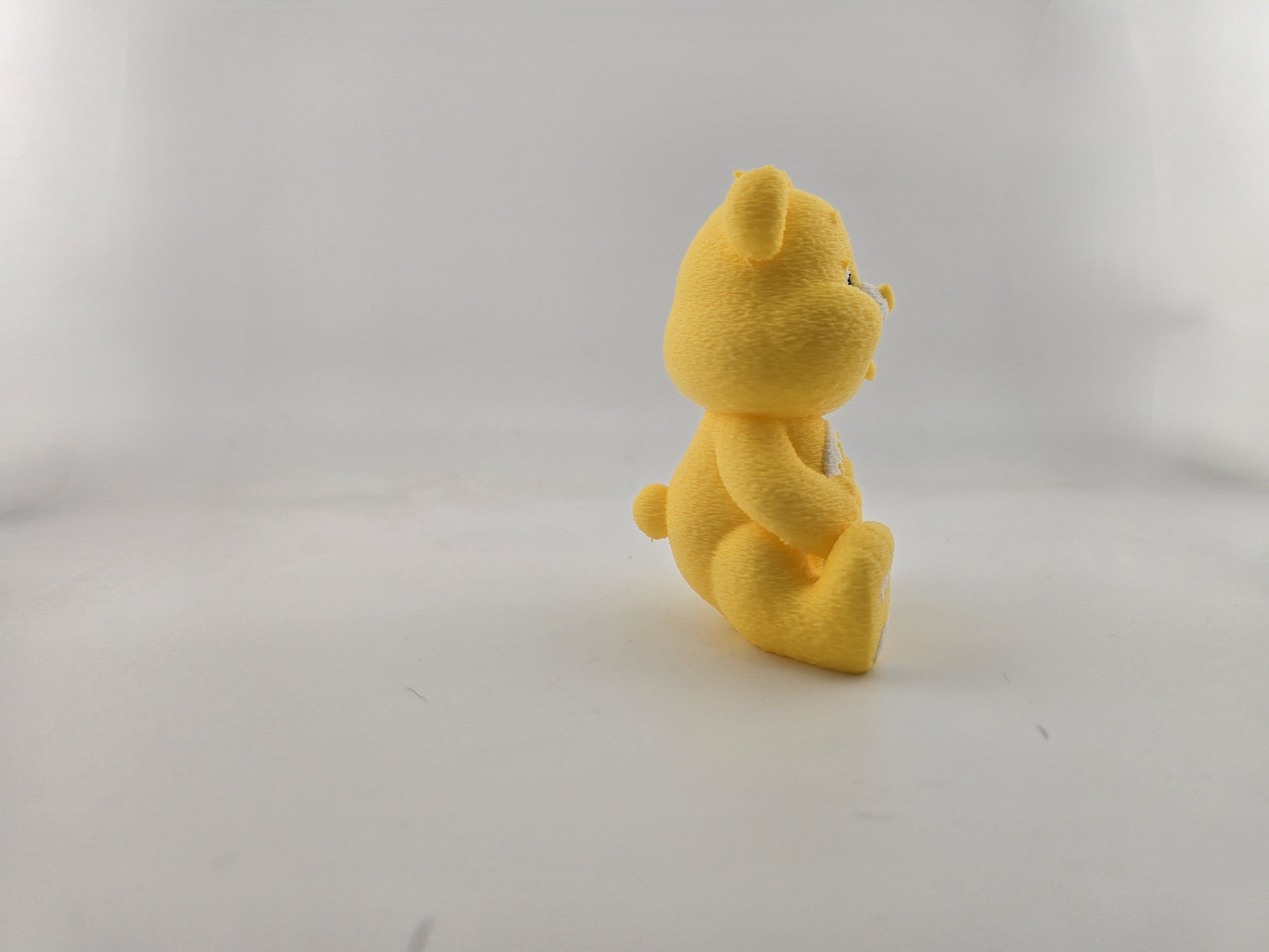 Yellow Caring Bear - No Hands 3d